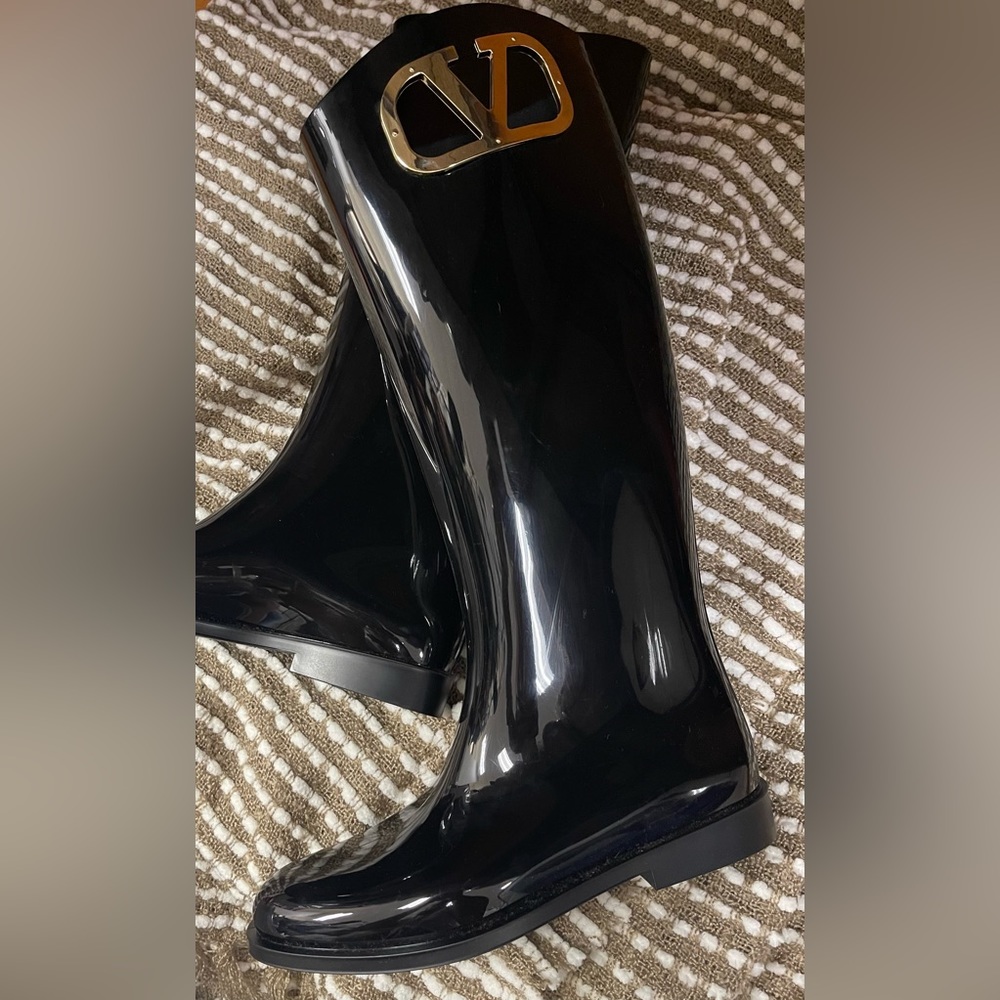 Valentino VLOGO Tall Rain Boot